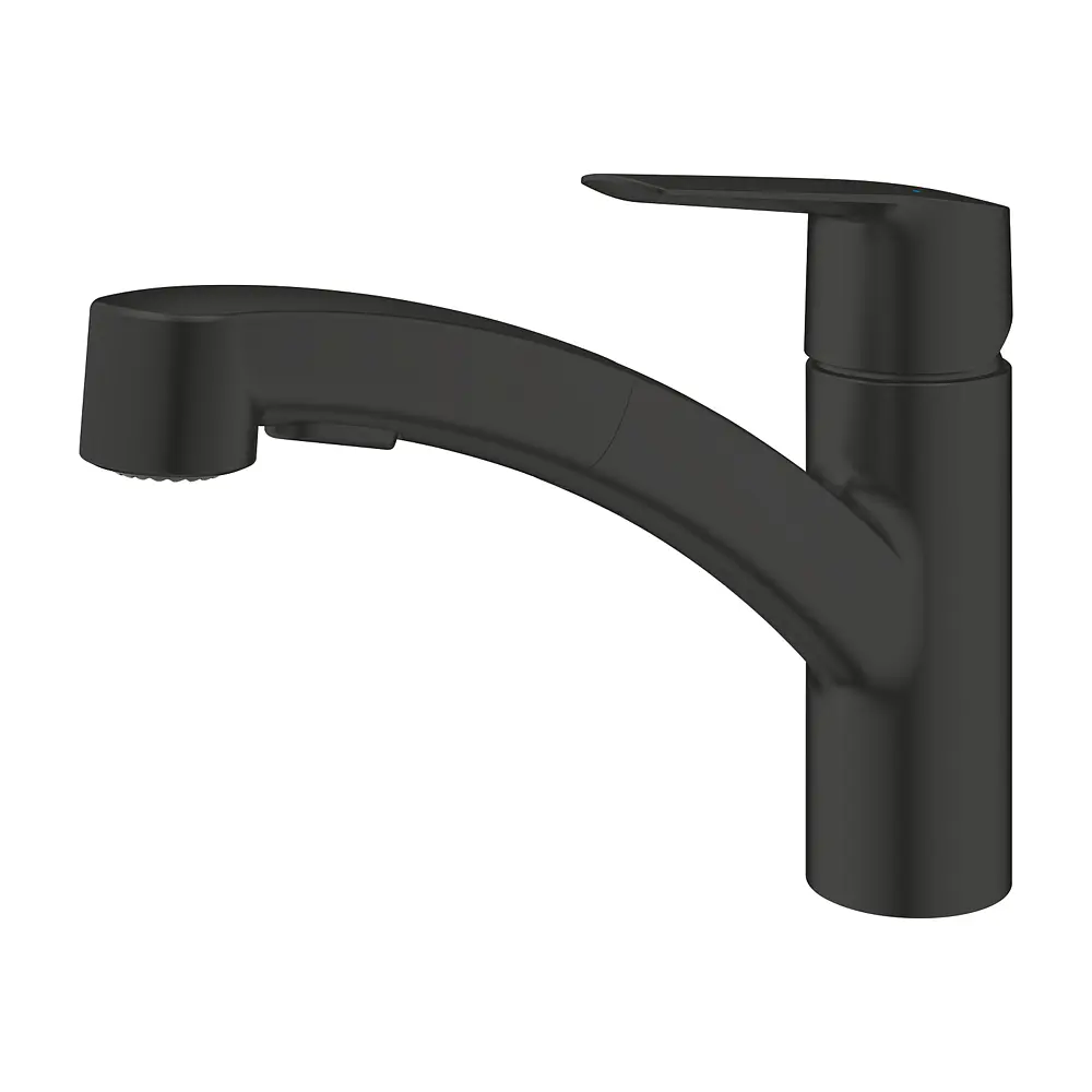 Змішувач для кухні Grohe QuickFix Start 303072431, Чорний матовий - фото 4