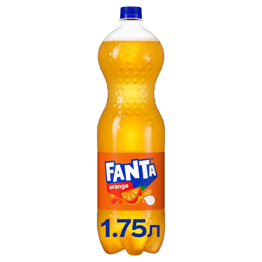 Напій безалкогольний Fanta з апельсиновим соком сильногазований 1.75 л - фото 2