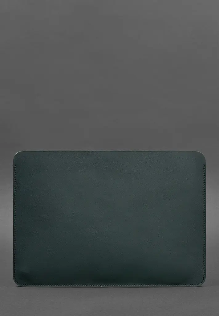 Чохол із натуральної шкіри BlankNote для MacBook 13 дюйм Зелений краст - фото 2