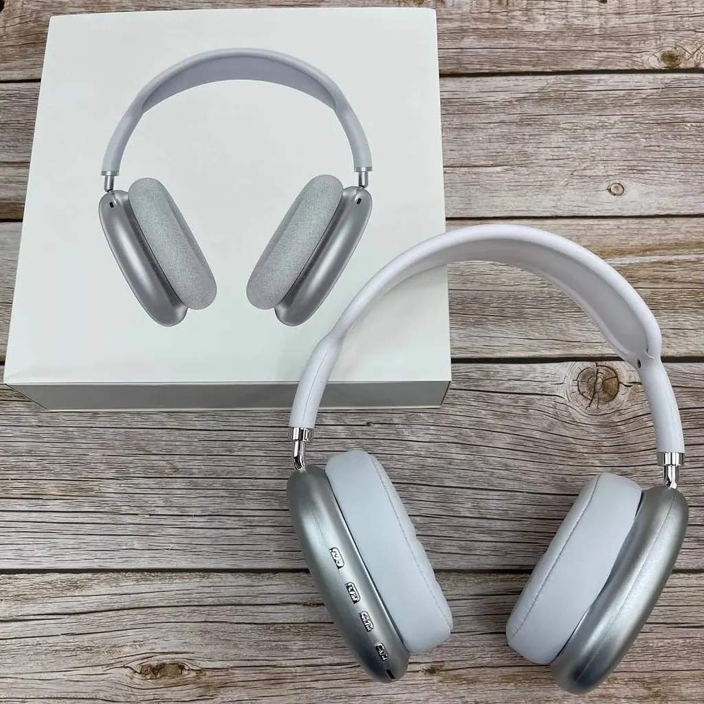 Повнорозмірні бездротові навушники-гарнітура Bluetooth з акумулятором Macaron MP90 з MP3 плеєром/AUX/microSD Срібло - фото 6