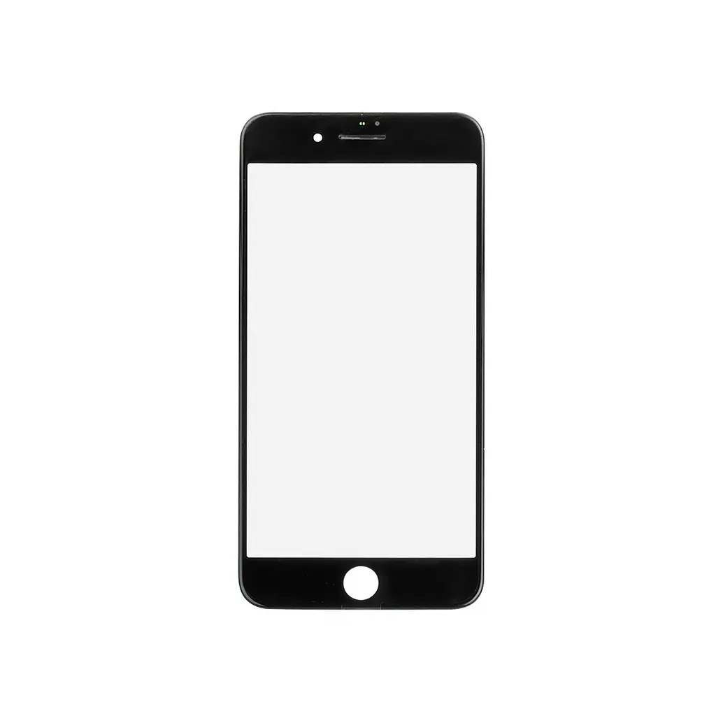 Скло корпусу з рамкою для Apple iPhone 8 Plus чорний