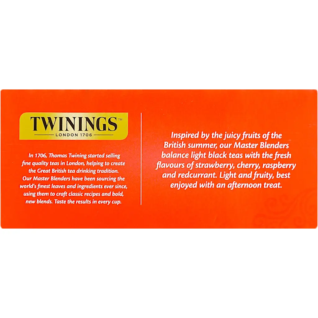 Чай Twinings чорний  4 червоні фрукти  в пакетиках 50 г (25 шт. х 2 г) - фото 3