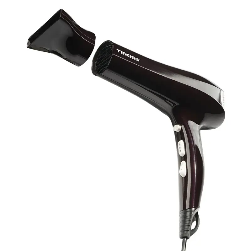 Фен Tiross TS1320, 2200 Вт концентратор 2 скорости 3 температурных режима петля для подвешивания 1 шт. черный (30108-IS) - фото 3