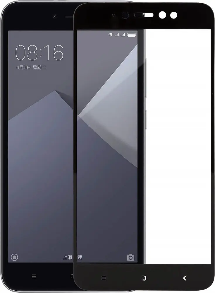 Захисне скло Tempered Glass 3D Full Cover Xiaomi Redmi Note 5A / Note 5A Prime black - фото 2