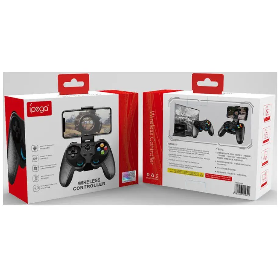 Геймпад джойстик для смартфона iPega PG9157 Ninja Bluetooth PC/Android/iOS Black - фото 6