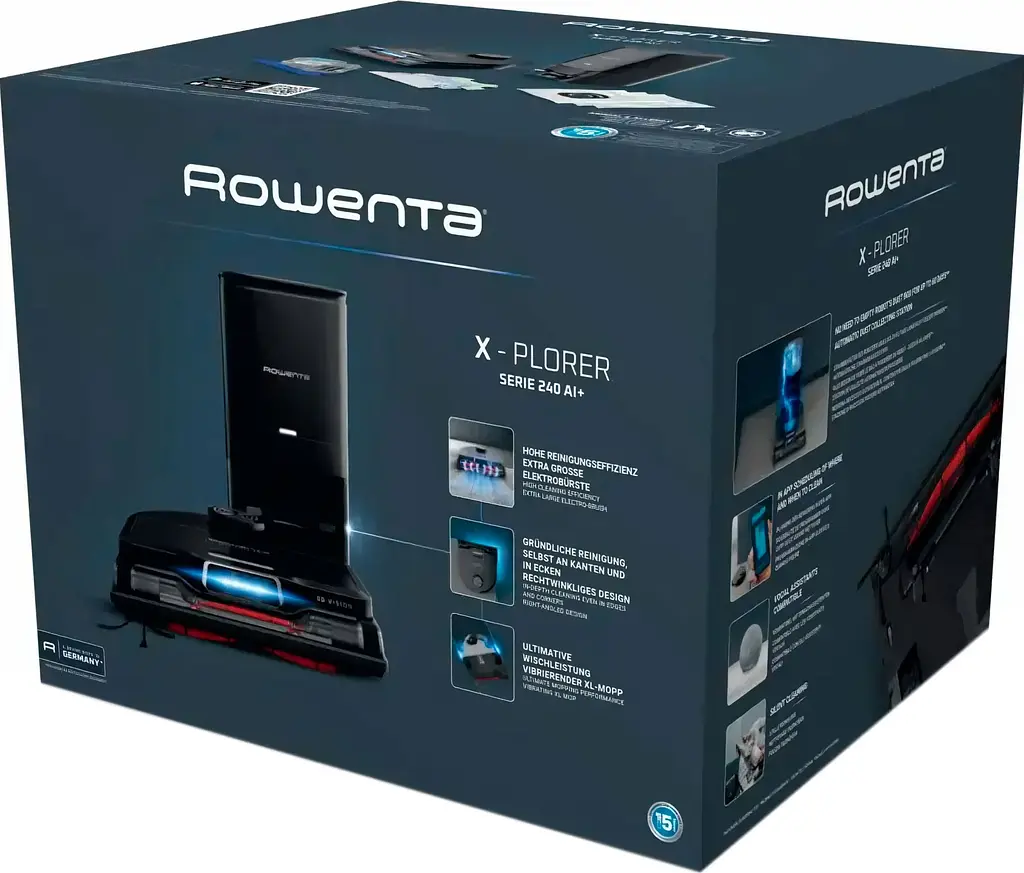 Робот-пилосос Rowenta X-Plorer Serie 240+ AI Animal & Allergy RR9695WH [117503] - фото 7