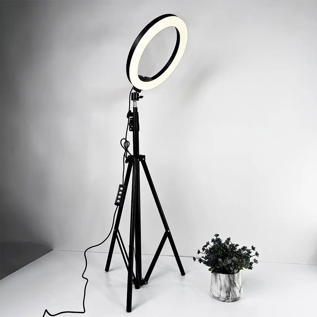 Кольцевая лампа NNSD-260 (26см) + штатив 2,1м. - фото 3