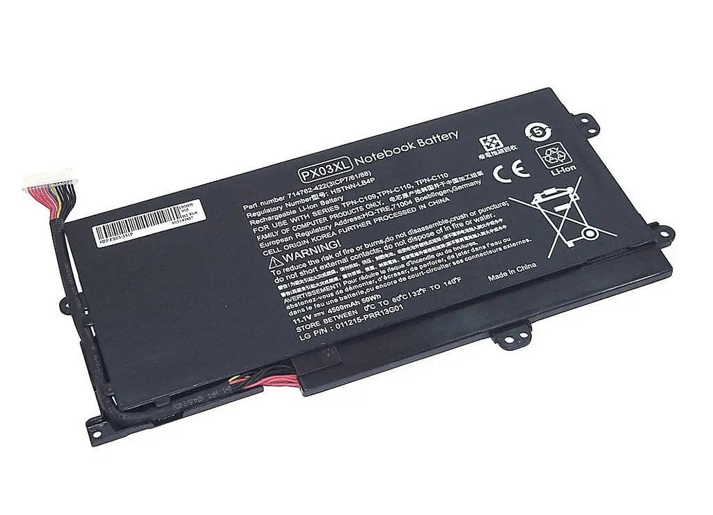Акумулятор для ноутбука HP PX03-3S1P Envy 14 11.1V Black 4500 mAh - фото 2