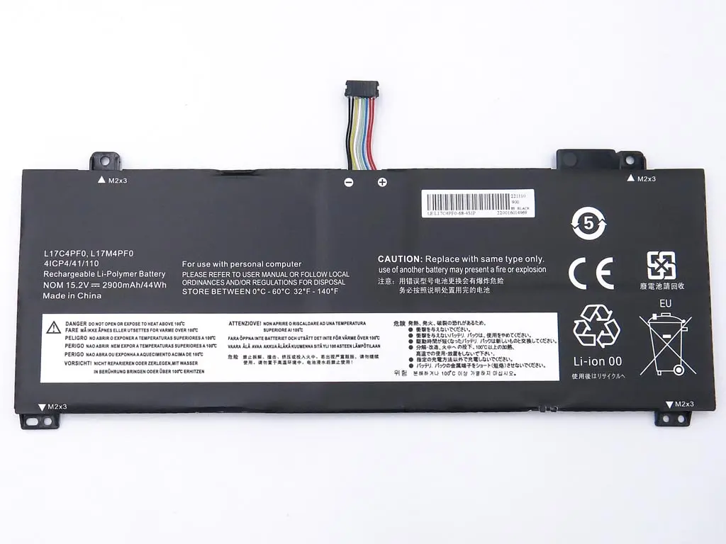 Акумулятор L17C4PF0 для ноутбука Lenovo IdeaPad S530-13IWL, S530-13IML, xiaoxin Air 13IWL (L17M4PF0) (15.2V 2900 mAh 44Wh) - фото 2