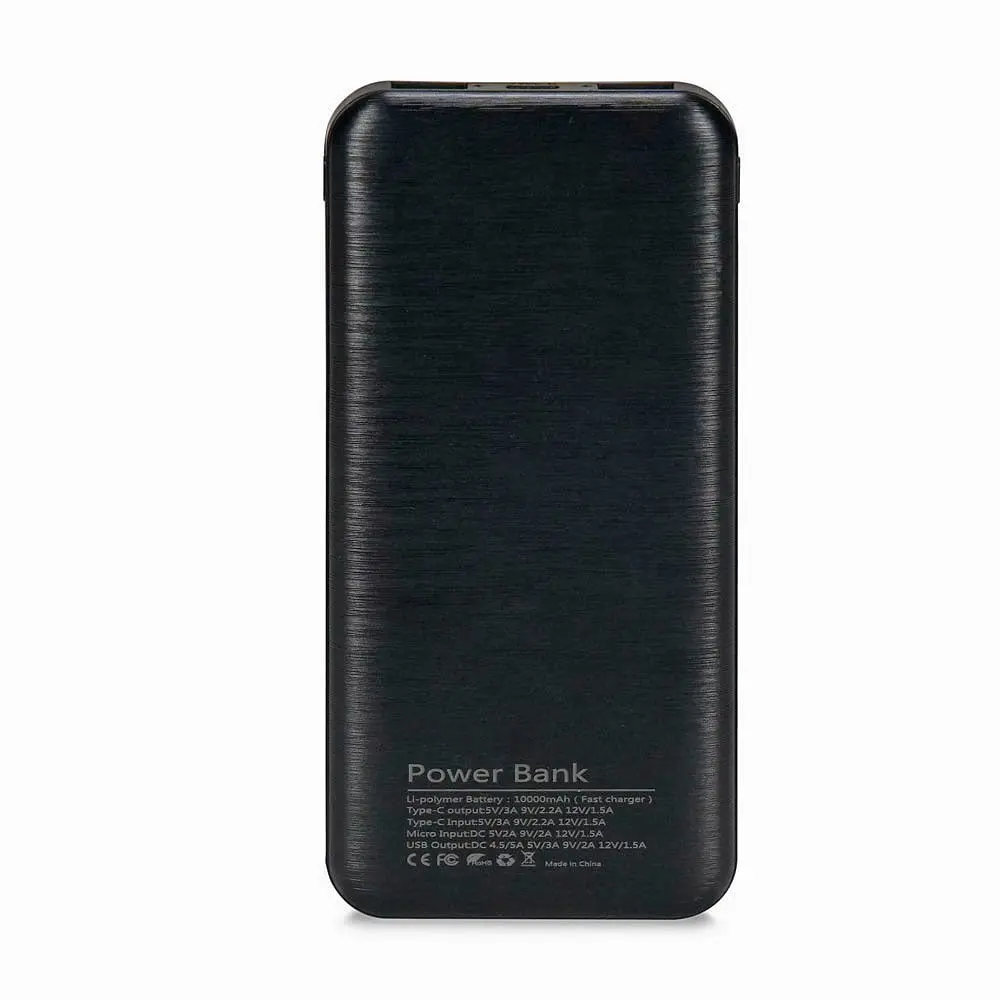 Повербанк 10000mAh Power Bank Kraft TPB-2010 Black 22.5W QC3.0 (43-00047) - фото 4