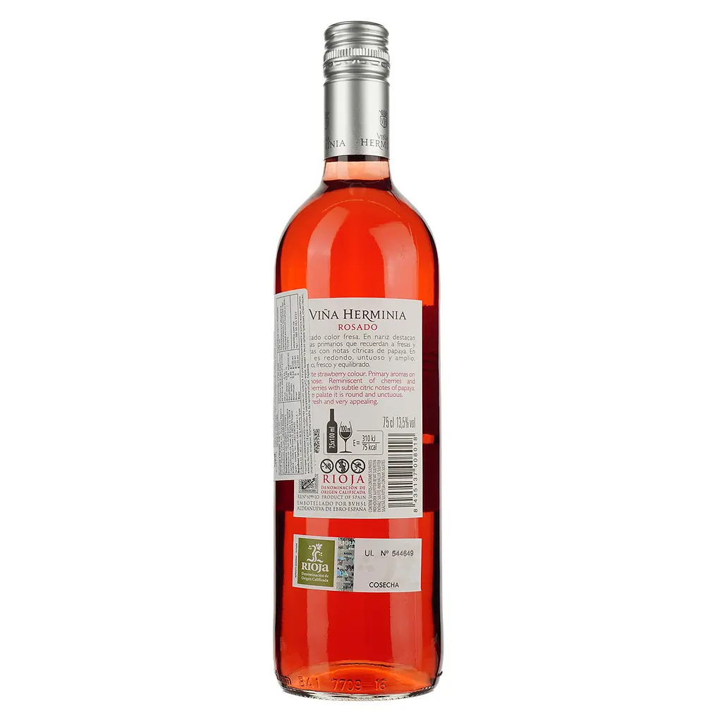 Вино Vina Herminia Garnacha, розовое, сухое, 13,5%, 0,75 л (8000016627683) - фото 2