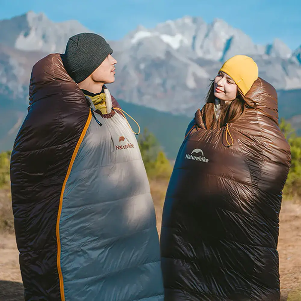 Спальний мішок Naturehike Snowbird Mummy SP400 CNK2550WS014 L Brown - фото 6