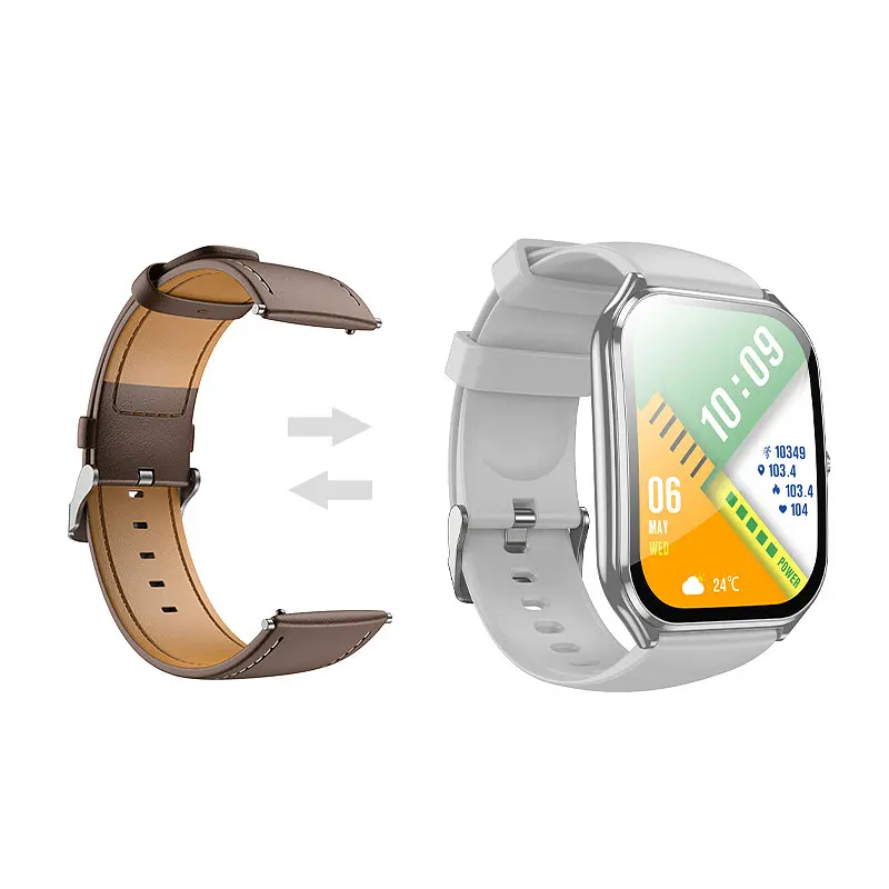 Смарт-годинник Hoco Smart Watch Y28 AMOLED Smart sports watch (call version) Silver - фото 2