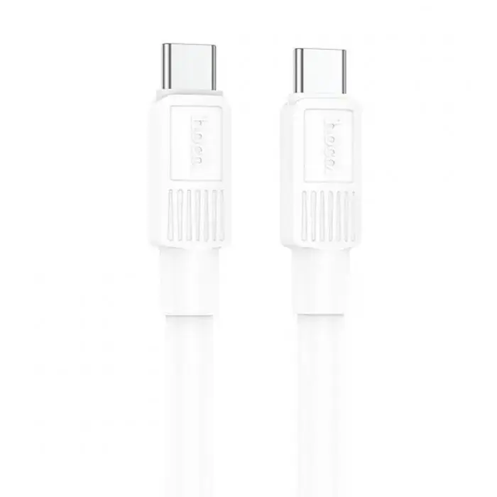 Кабель для зарядки HOCO X84 Solid Type-C to Type-C 1м charging, ток до 3A 60W Белый (52866) - фото 3