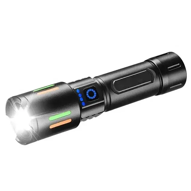 Ліхтарик з механічним зумом ручний X-BALOG BL 611-TG акумулятор 26650 режимів роботи 3 (100%, 50%, стробоскоп) - фото 4