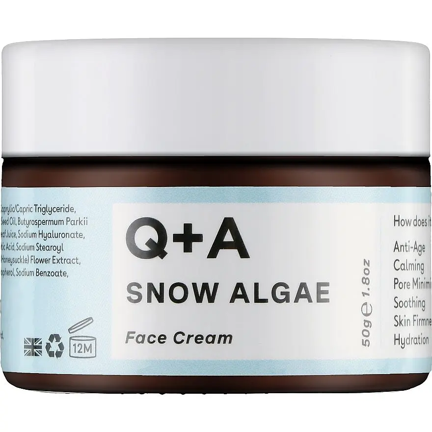 Крем для обличчя Q+A Snow Algae Intensive Face Cream зі сніжною водорістю 50 г - фото 2