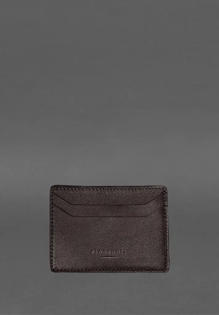 Кожаный кард-кейс (портмоне) 10.0, коричневый - фото 4