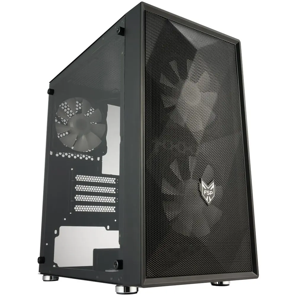 Корпус FSP CST130BASICB без БЖ mATX Black (CST130BASICB) - фото 3