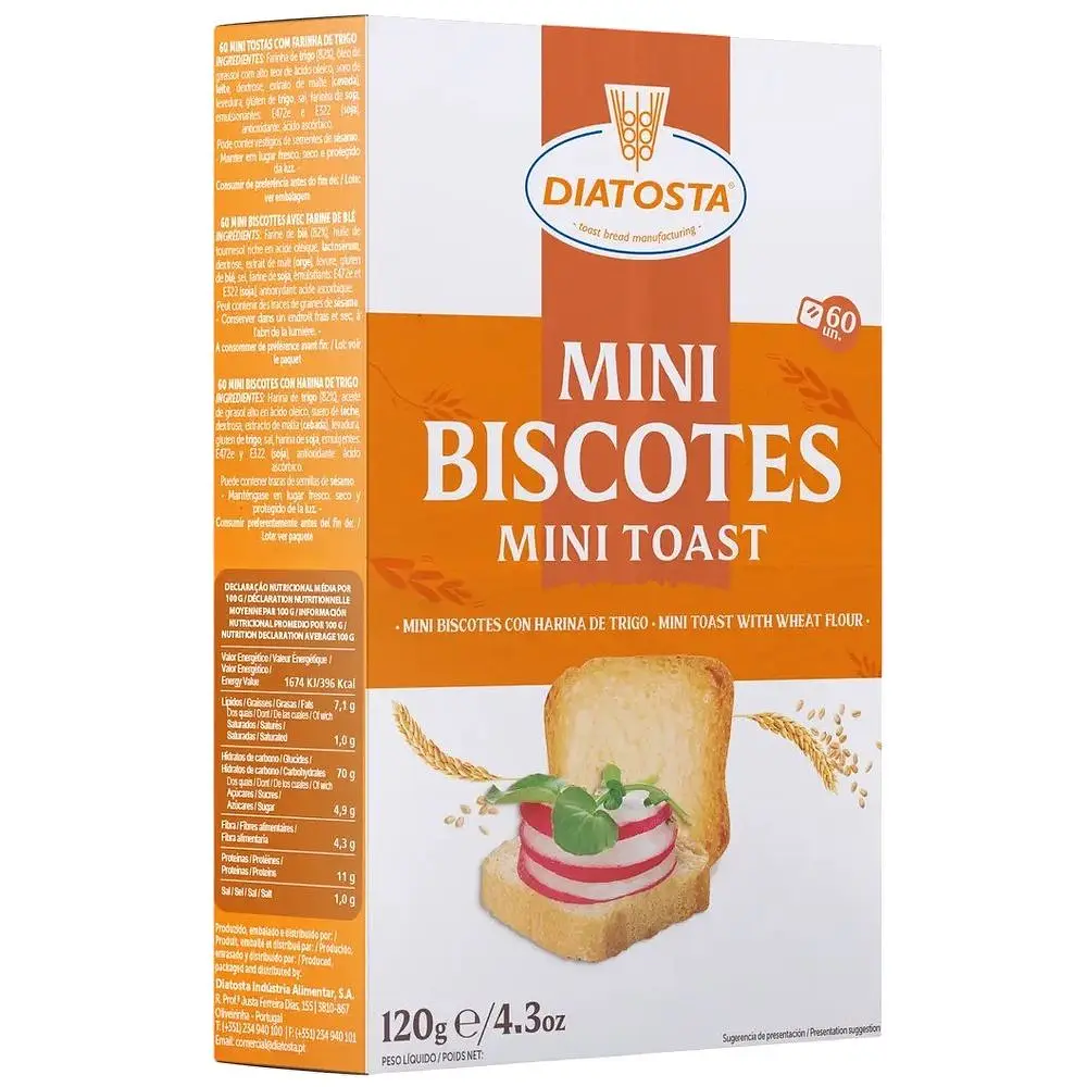 Тости пшеничні Diatosta Minigrill 120 г (618199) - фото 2