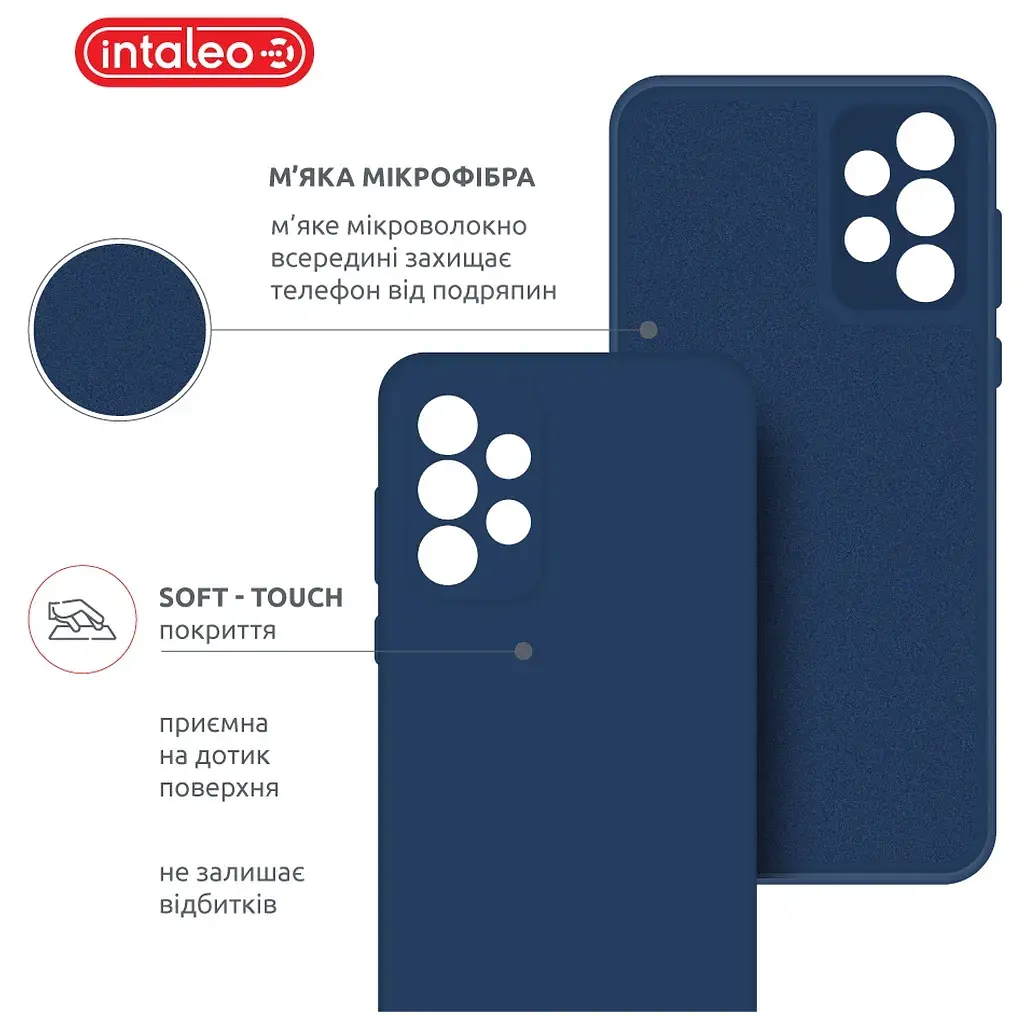 Чохол до мобільного телефона Intaleo SoftShell Samsung Galaxy A72 Blue (1283126563119) - фото 5