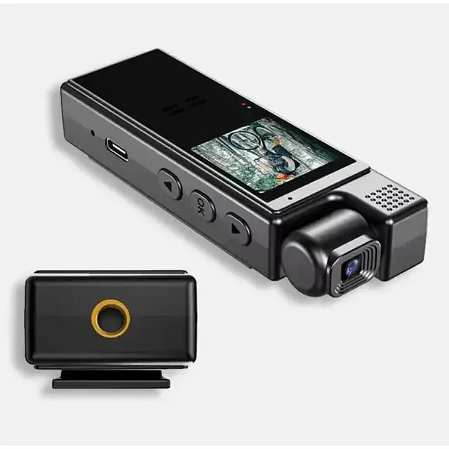 Видеокамера Dometic нагрудная Wi-Fi аккумуляторная боди камера с дисплеем 1.3 дюйма регистратор с фиксацией клипсой UKC L9 - фото 3