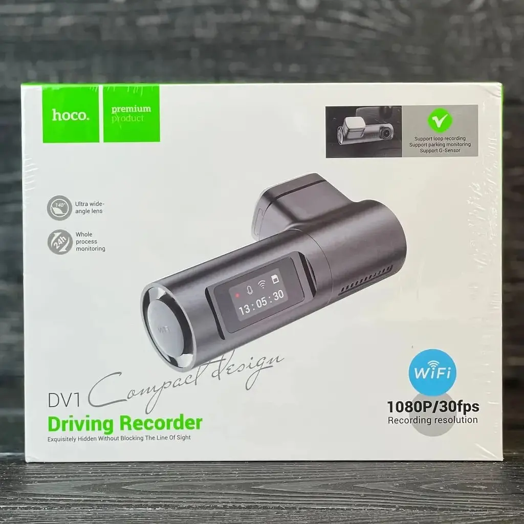 Відеореєстратор Hoco DV1 Driving recorder Wi-Fi 1080p - фото 2