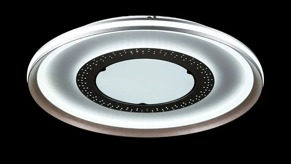 Люстра стельова LED Splendid Ray L55088/500B/1, 1 лампа, 50 см, сірий/золотий, димер, сучасний стиль - фото 2
