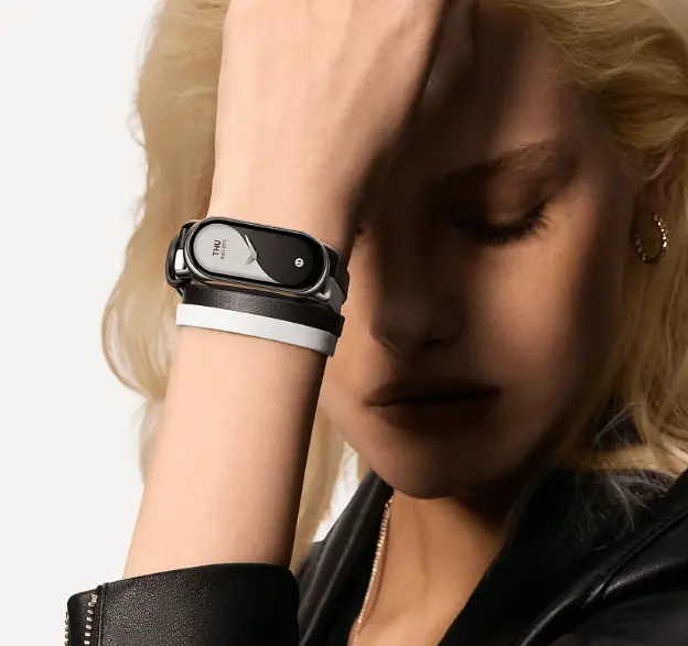 Ремінець для фітнес-браслета Xiaomi Smart Band 8 Strap чорно-білий BHR7296CN - фото 3