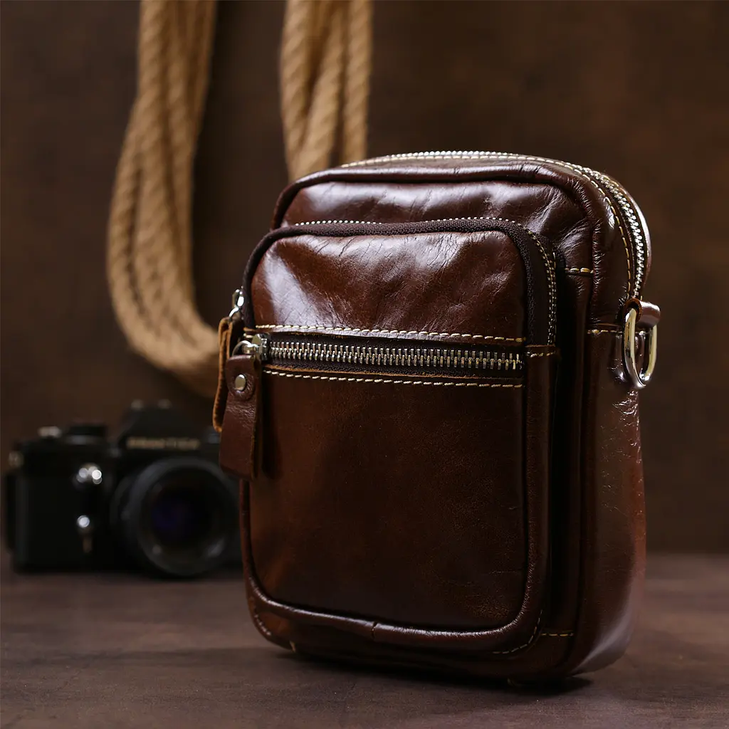 Чоловіча сумка Vintage 15х19х6,5 см sum0020145 - фото 7
