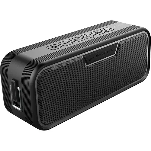 Акустична система Pixus Rave, Black, 40 Вт (2 x 20 Вт), Bluetooth 5.0 (TWS), AUX, microSD, Type-C, 2500 mAh, IPX7 (4897058531459) - фото 3