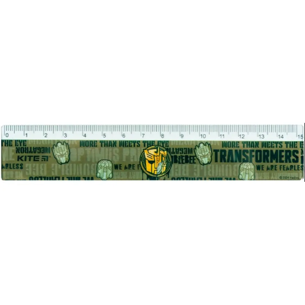 Лінійка пласт. 15см "Kite" №TF24-090 Transformers - фото 2