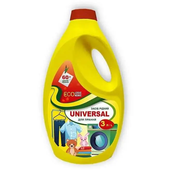 Засіб для прання ЕКОлогічне ЕКОномне 3л рідкий Universal