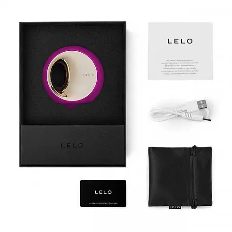 Імітатор Lelo Ora 3 Розкішний кунілінгуса, 7.5х8 см малиновий - фото 3