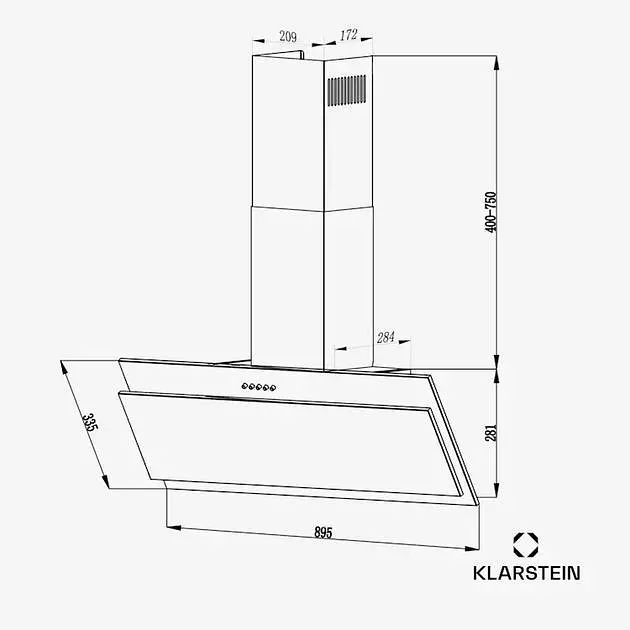 Вытяжка Klarstein Alessia 90 (10045310) - фото 6