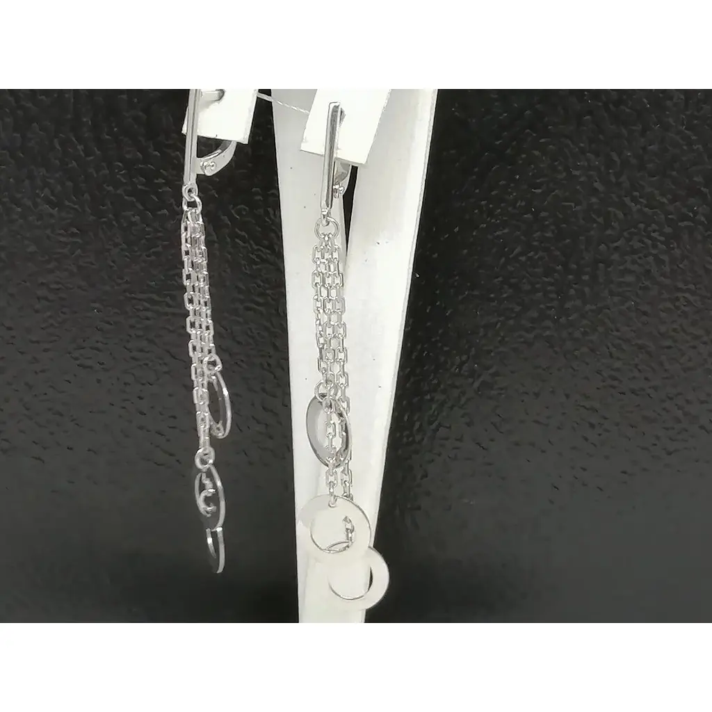 Серебряные серьги Империя золота. СБ141С - фото 4