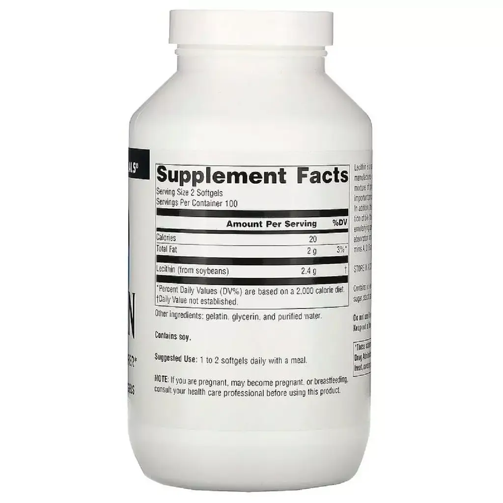 Лецитин Source Naturals Lecithin 1200 мг 100 капсул - фото 2