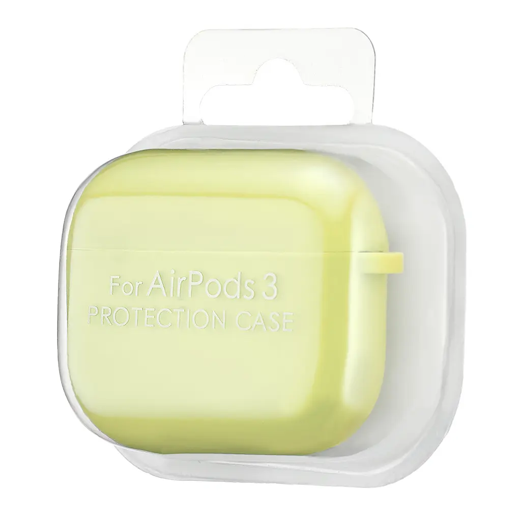 Чохол Silicone Case 2,5mm with microfiber for AirPods 3 Shiny Yellow - фото 2