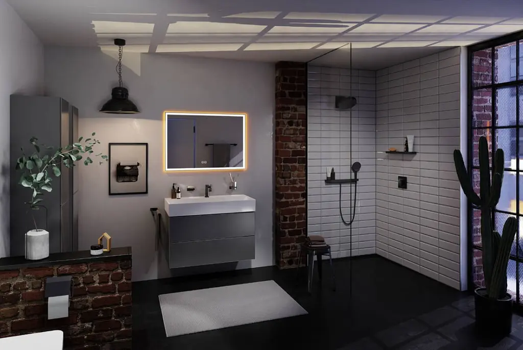 Дзеркало Hansgrohe Xarita E 1000 700 з LED підсвічуванням та датчиком дотику matt white 54986700 - фото 3