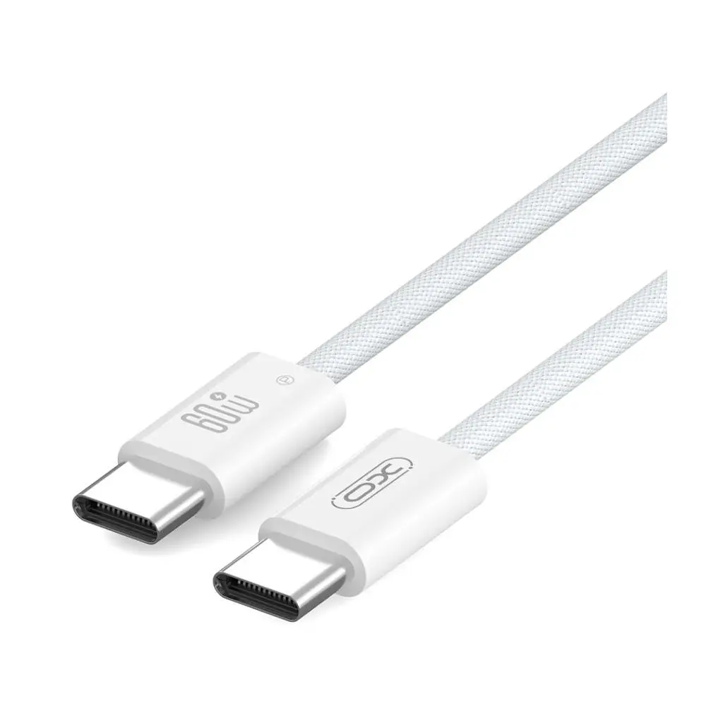 Дата кабель USB-C to USB-C 1.0m 60W white XO (NBQ273_C_White) - фото 2