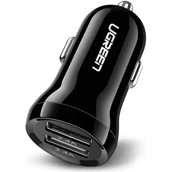 Автомобільний зарядний пристрій Ugreen ED018 Dual USB Car Charger 24W 2.4A Black (50875) [99316] - фото 2