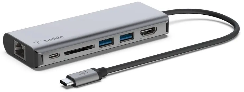 Адаптер Belkin USB-C 6in1 Multiport Dock - фото 3