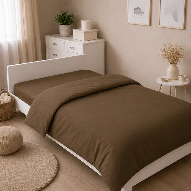 Комплект постільної білизни бязь MirSon JUNIOR Light cacao 143 x 210 см (2200013671527) - фото 2