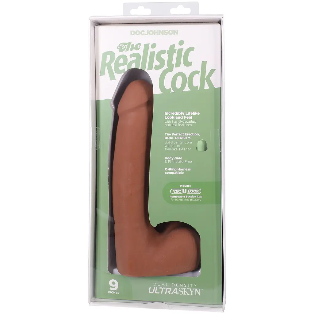 Фалоімітатор Doc Johnson The Realistic Cock ULTRASKYN 9 Inch with Balls, 22.9 см - фото 9