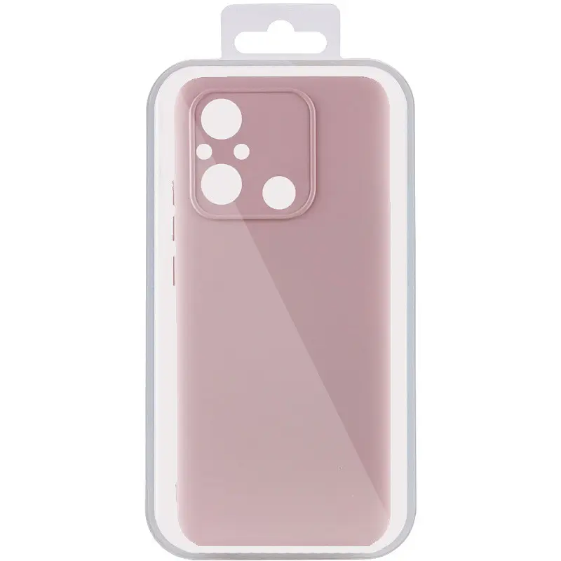 Чохол Lakshmi Silicone Cover Full Camera AA для Xiaomi Redmi 12C/Poco C55 Рожевий/Pink Sand - фото 5
