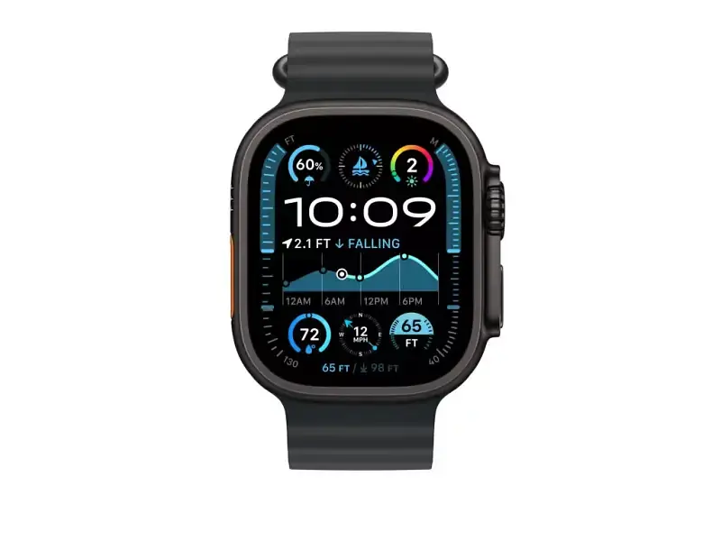 Ремінець Apple Ocean Band Black - Black Titanium Finish для Watch 44/45/46/49mm (MYPD3) - фото 2