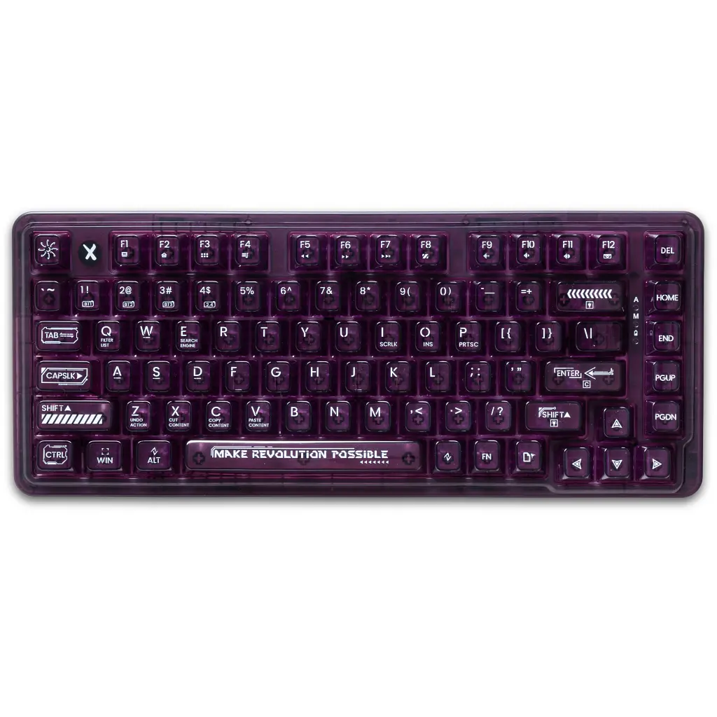 Клавіатура Thunderobot K75 TKL RGB Tri-mode Violet Mist Moon Switch Purple (6932066305550) - фото 4
