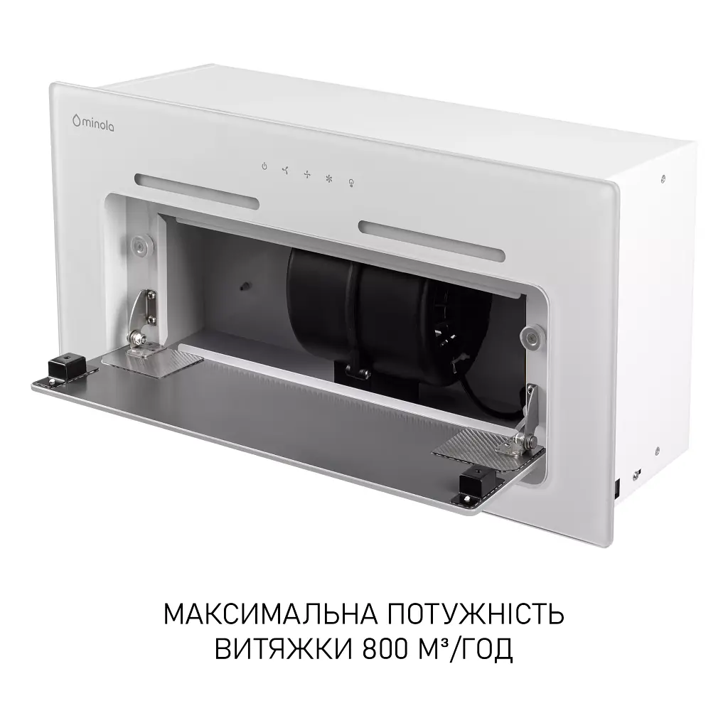 Вытяжка полновстраиваемая Minola HBI 6473 WH GLASS 800 LED Line - фото 12