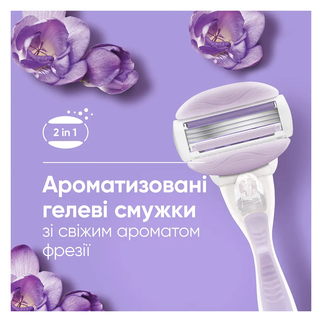 Станок для гоління жіночий (бритва) Venus ComfortGlide Breeze з 6 змінними картриджами - фото 5