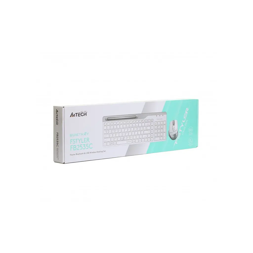 Комплект A4Tech FB2535C Wireless/Bluetooth Icy White (4711421971232) - фото 8