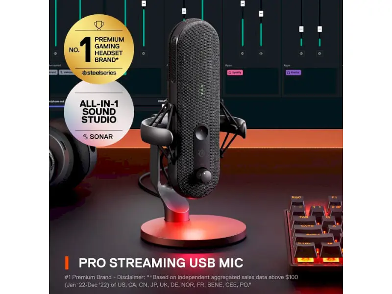Мікрофон для ПК/ для стрімінгу, подкастів SteelSeries Alias (61601) - фото 12